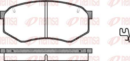 Remsa 0148.34 - Комплект спирачно феродо, дискови спирачки vvparts.bg