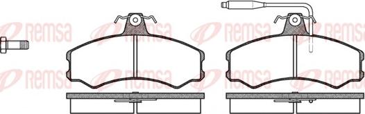 Remsa 0143.02 - Комплект спирачно феродо, дискови спирачки vvparts.bg