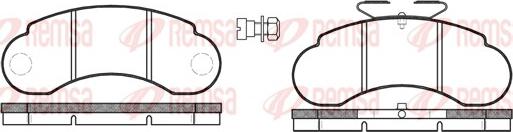 Remsa 0142.20 - Комплект спирачно феродо, дискови спирачки vvparts.bg