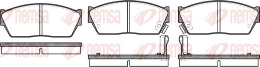 Remsa 0147.02 - Комплект спирачно феродо, дискови спирачки vvparts.bg