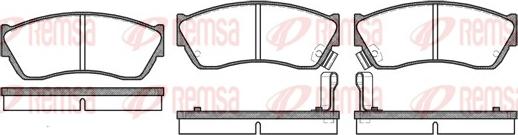 Remsa 0147.22 - Комплект спирачно феродо, дискови спирачки vvparts.bg