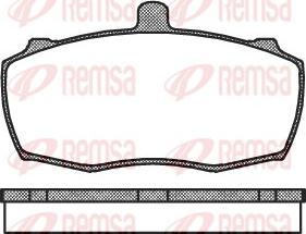 Remsa 0159.00 - Комплект спирачно феродо, дискови спирачки vvparts.bg