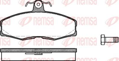 Remsa 0154.00 - Комплект спирачно феродо, дискови спирачки vvparts.bg