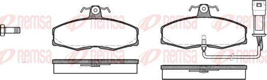 Remsa 0154.02 - Комплект спирачно феродо, дискови спирачки vvparts.bg