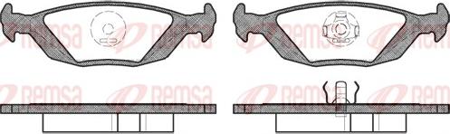 Remsa 0155.20 - Комплект спирачно феродо, дискови спирачки vvparts.bg