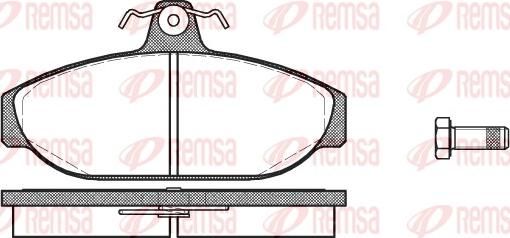 Remsa 0156.00 - Комплект спирачно феродо, дискови спирачки vvparts.bg