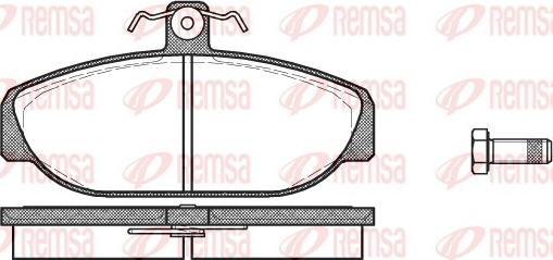 Remsa 0156.10 - Комплект спирачно феродо, дискови спирачки vvparts.bg