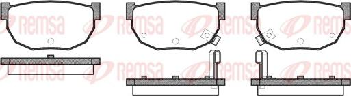 Remsa 0151.02 - Комплект спирачно феродо, дискови спирачки vvparts.bg