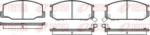 Remsa 0152.02 - Комплект спирачно феродо, дискови спирачки vvparts.bg