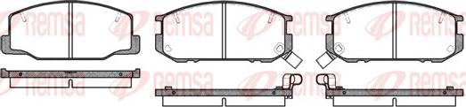 Remsa 0152.12 - Комплект спирачно феродо, дискови спирачки vvparts.bg