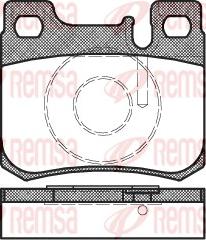 Remsa 0157.20 - Комплект спирачно феродо, дискови спирачки vvparts.bg