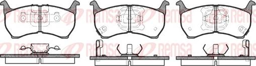 Remsa 0164.02 - Комплект спирачно феродо, дискови спирачки vvparts.bg