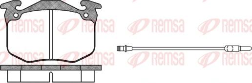 Remsa 0163.02 - Комплект спирачно феродо, дискови спирачки vvparts.bg