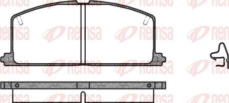 Remsa 0167.04 - Комплект спирачно феродо, дискови спирачки vvparts.bg