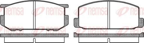 Remsa 0109.00 - Комплект спирачно феродо, дискови спирачки vvparts.bg