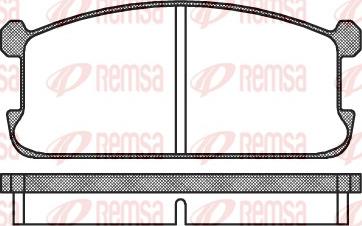 Remsa 0106.00 - Комплект спирачно феродо, дискови спирачки vvparts.bg