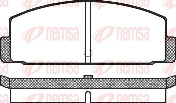 Remsa 0100.00 - Комплект спирачно феродо, дискови спирачки vvparts.bg