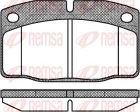 Remsa 0101.20 - Комплект спирачно феродо, дискови спирачки vvparts.bg