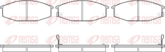 Remsa 0115.02 - Комплект спирачно феродо, дискови спирачки vvparts.bg