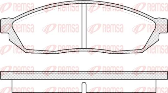 Remsa 0111.00 - Комплект спирачно феродо, дискови спирачки vvparts.bg