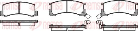 Remsa 0185.02 - Комплект спирачно феродо, дискови спирачки vvparts.bg