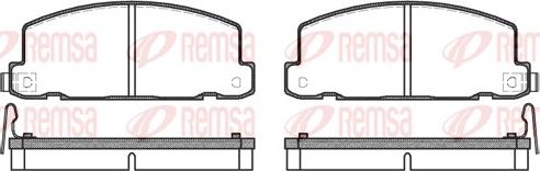 Remsa 0181.04 - Комплект спирачно феродо, дискови спирачки vvparts.bg