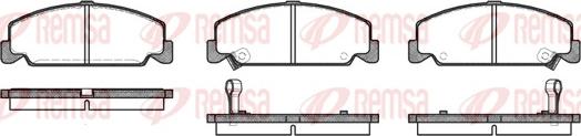 Remsa 0182.12 - Комплект спирачно феродо, дискови спирачки vvparts.bg