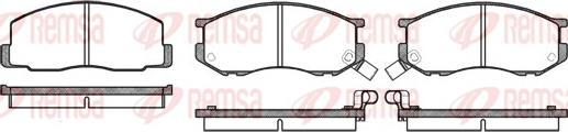 Remsa 0187.02 - Комплект спирачно феродо, дискови спирачки vvparts.bg