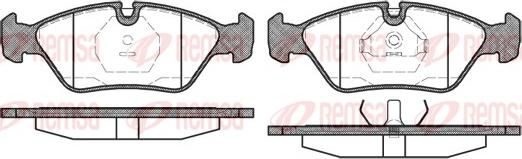 Remsa 0139.00 - Комплект спирачно феродо, дискови спирачки vvparts.bg