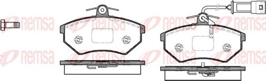 Remsa 0134.42 - Комплект спирачно феродо, дискови спирачки vvparts.bg