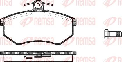 Remsa 0134.10 - Комплект спирачно феродо, дискови спирачки vvparts.bg