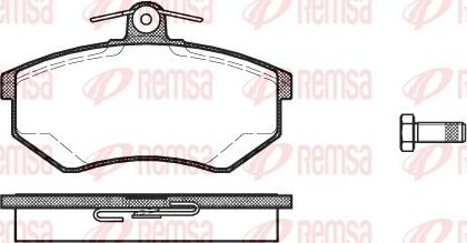 Remsa 0134.20 - Комплект спирачно феродо, дискови спирачки vvparts.bg