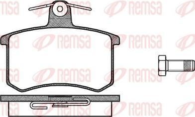 Remsa 0135.10 - Комплект спирачно феродо, дискови спирачки vvparts.bg