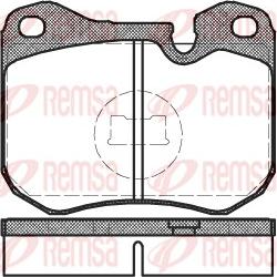 Remsa 0131.00 - Комплект спирачно феродо, дискови спирачки vvparts.bg