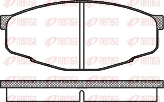 Remsa 0133.10 - Комплект спирачно феродо, дискови спирачки vvparts.bg
