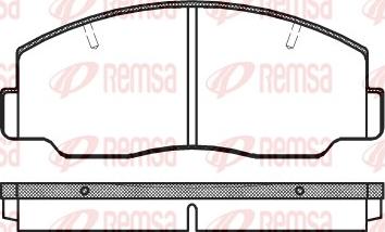 MDR MFP-2233 - Комплект спирачно феродо, дискови спирачки vvparts.bg