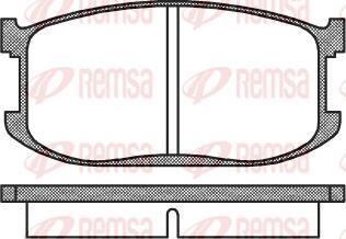 Remsa 0126.00 - Комплект спирачно феродо, дискови спирачки vvparts.bg