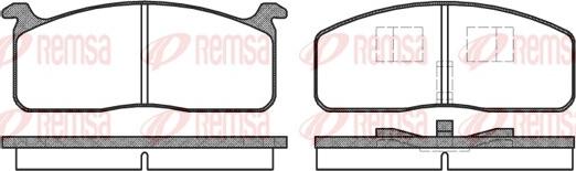 Remsa 0120.00 - Комплект спирачно феродо, дискови спирачки vvparts.bg