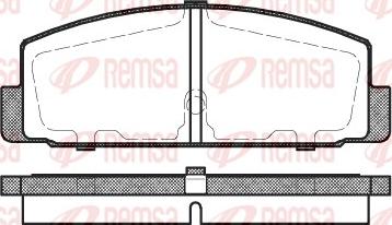 Remsa 0179.30 - Комплект спирачно феродо, дискови спирачки vvparts.bg