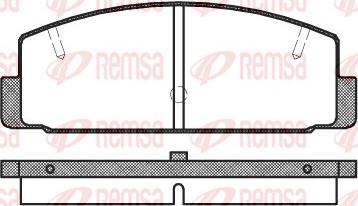 Remsa 0179.20 - Комплект спирачно феродо, дискови спирачки vvparts.bg