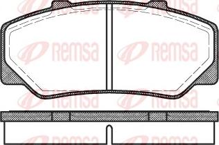 Remsa 0176.00 - Комплект спирачно феродо, дискови спирачки vvparts.bg