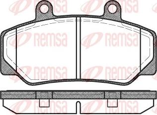 Remsa 0176.20 - Комплект спирачно феродо, дискови спирачки vvparts.bg