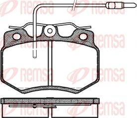 Remsa 0170.04 - Комплект спирачно феродо, дискови спирачки vvparts.bg