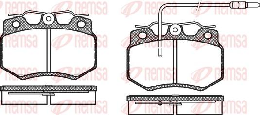 Remsa 0170.02 - Комплект спирачно феродо, дискови спирачки vvparts.bg