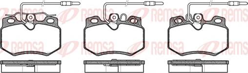 Remsa 0170.14 - Комплект спирачно феродо, дискови спирачки vvparts.bg