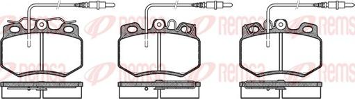 Remsa 0170.34 - Комплект спирачно феродо, дискови спирачки vvparts.bg