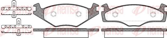 Remsa 0171.05 - Комплект спирачно феродо, дискови спирачки vvparts.bg