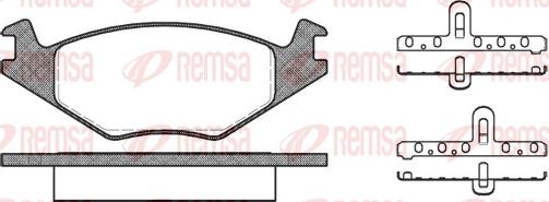 Remsa 0171.20 - Комплект спирачно феродо, дискови спирачки vvparts.bg