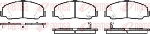 Remsa 0178.32 - Комплект спирачно феродо, дискови спирачки vvparts.bg