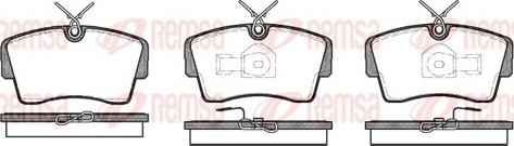 Remsa 0173.00 - Комплект спирачно феродо, дискови спирачки vvparts.bg